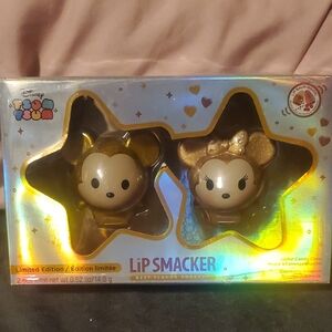 2017 Lip Smacker Disney Tsum Tsum Lip Balm Set In Rose Gold